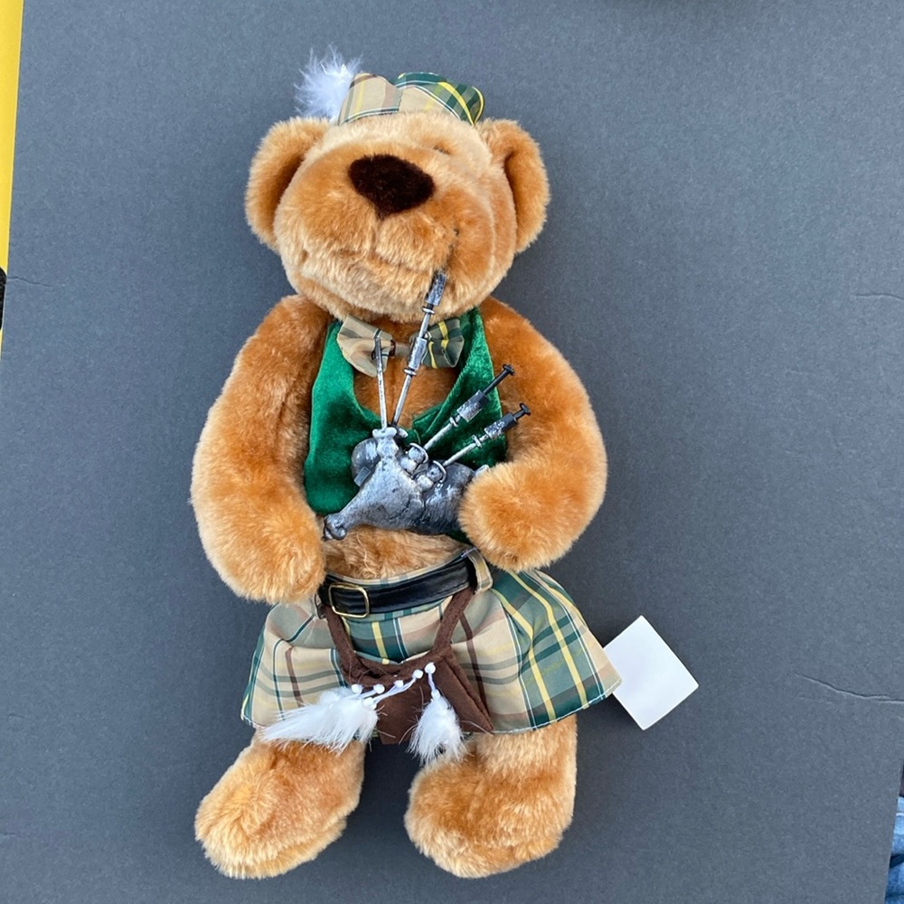 Plush Bear with Bagpipe
